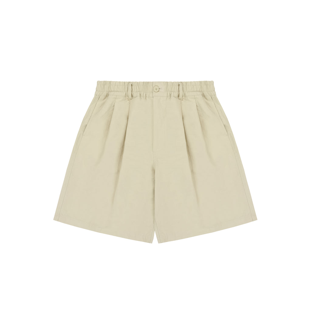 Wide cn half pants cream