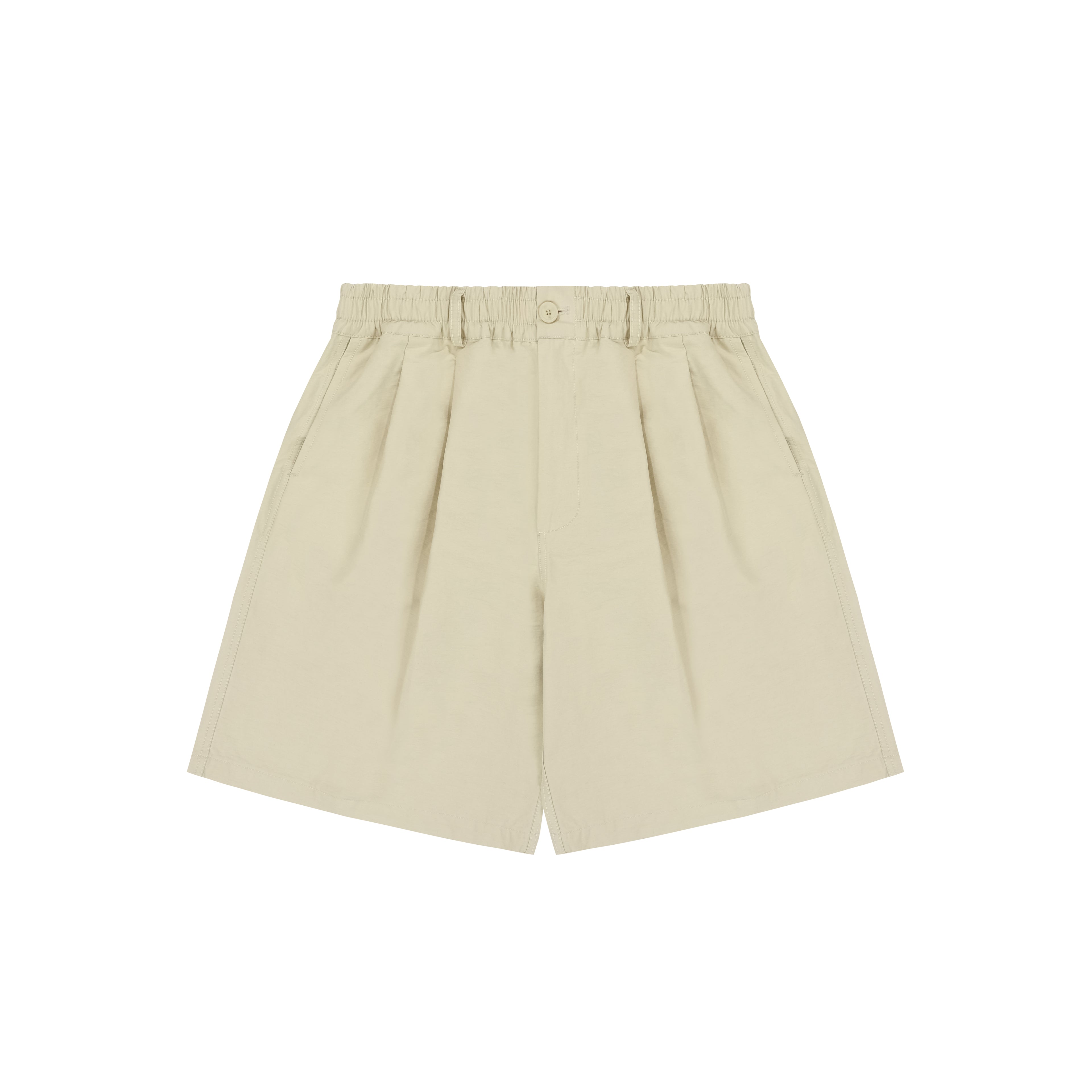 Wide cn half pants cream