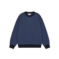 Ringer wool knitwear blue