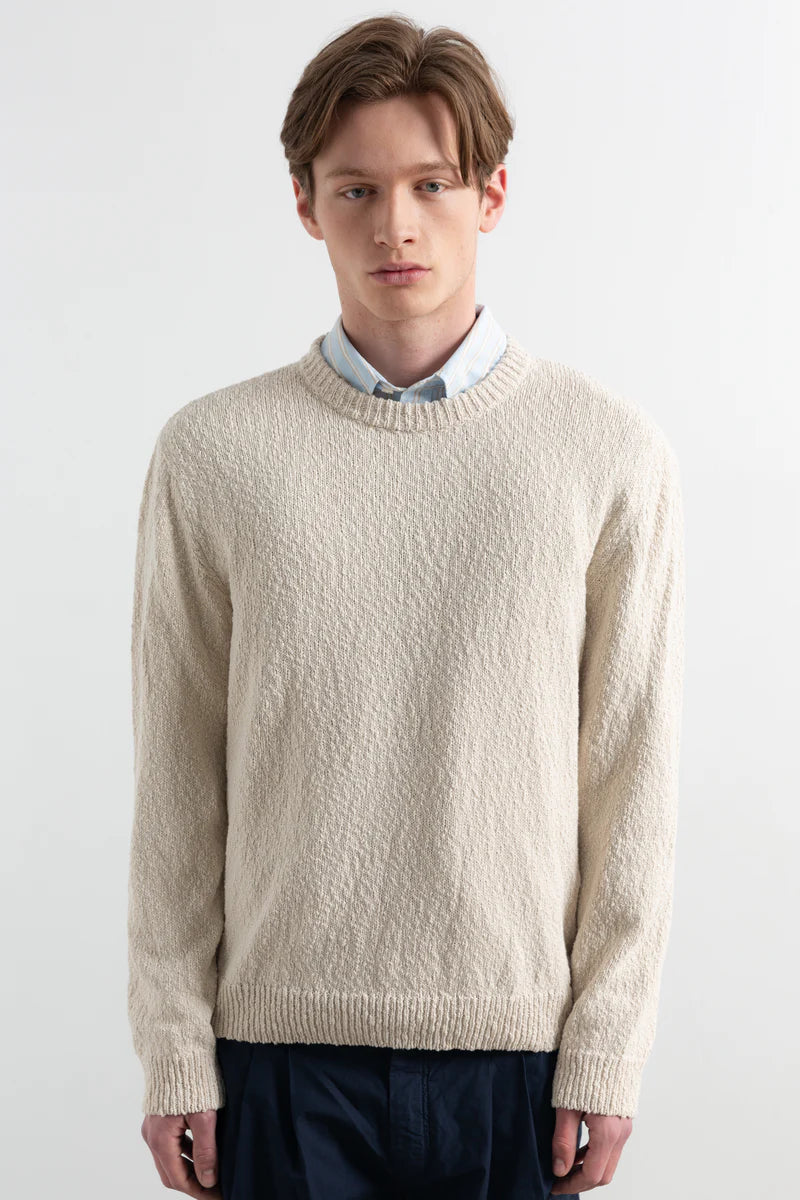 Cork sweater off white