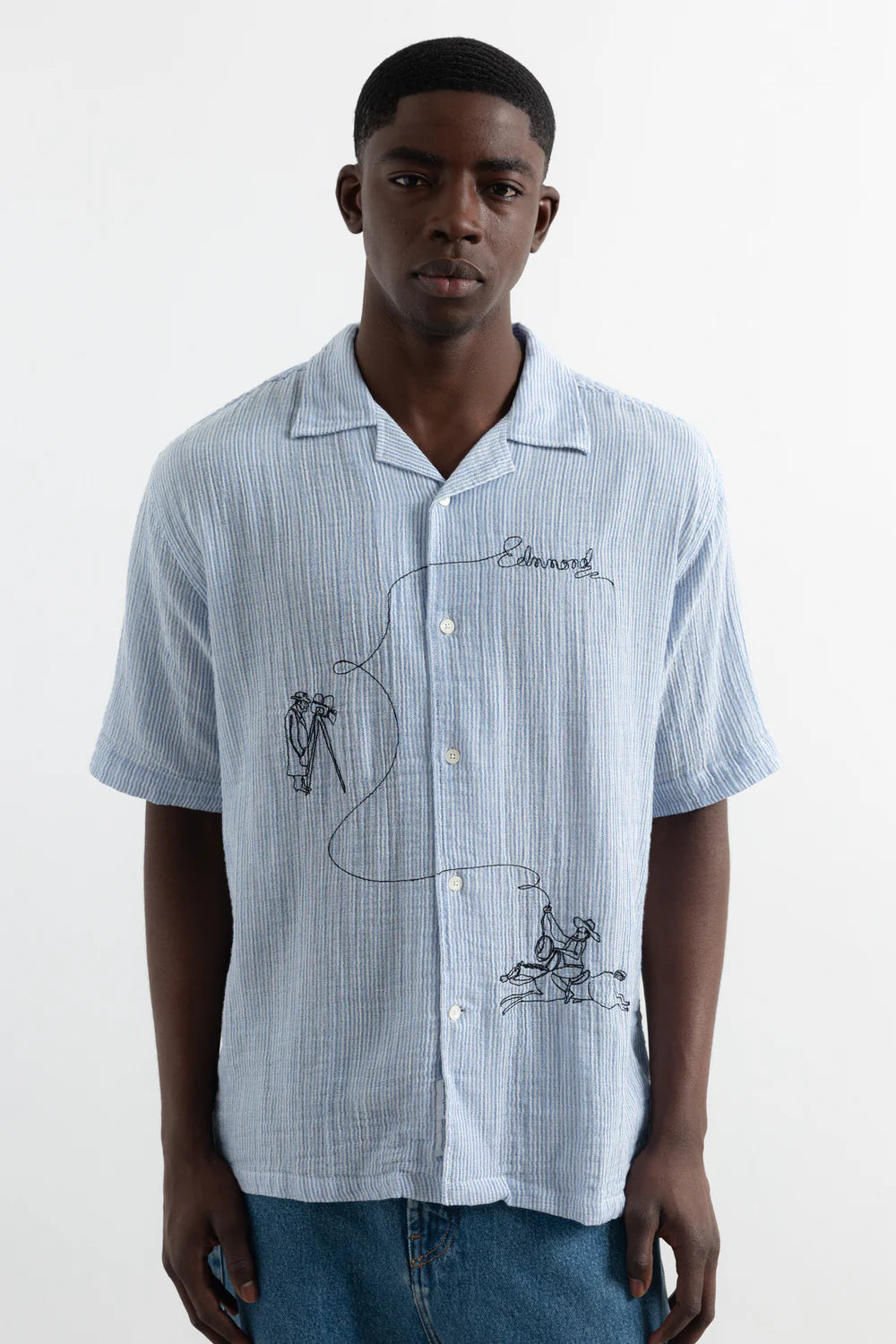 Western shirt blue