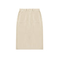 Corduroy fatigue skirt cream