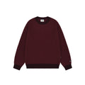 Ringer round wool knit red
