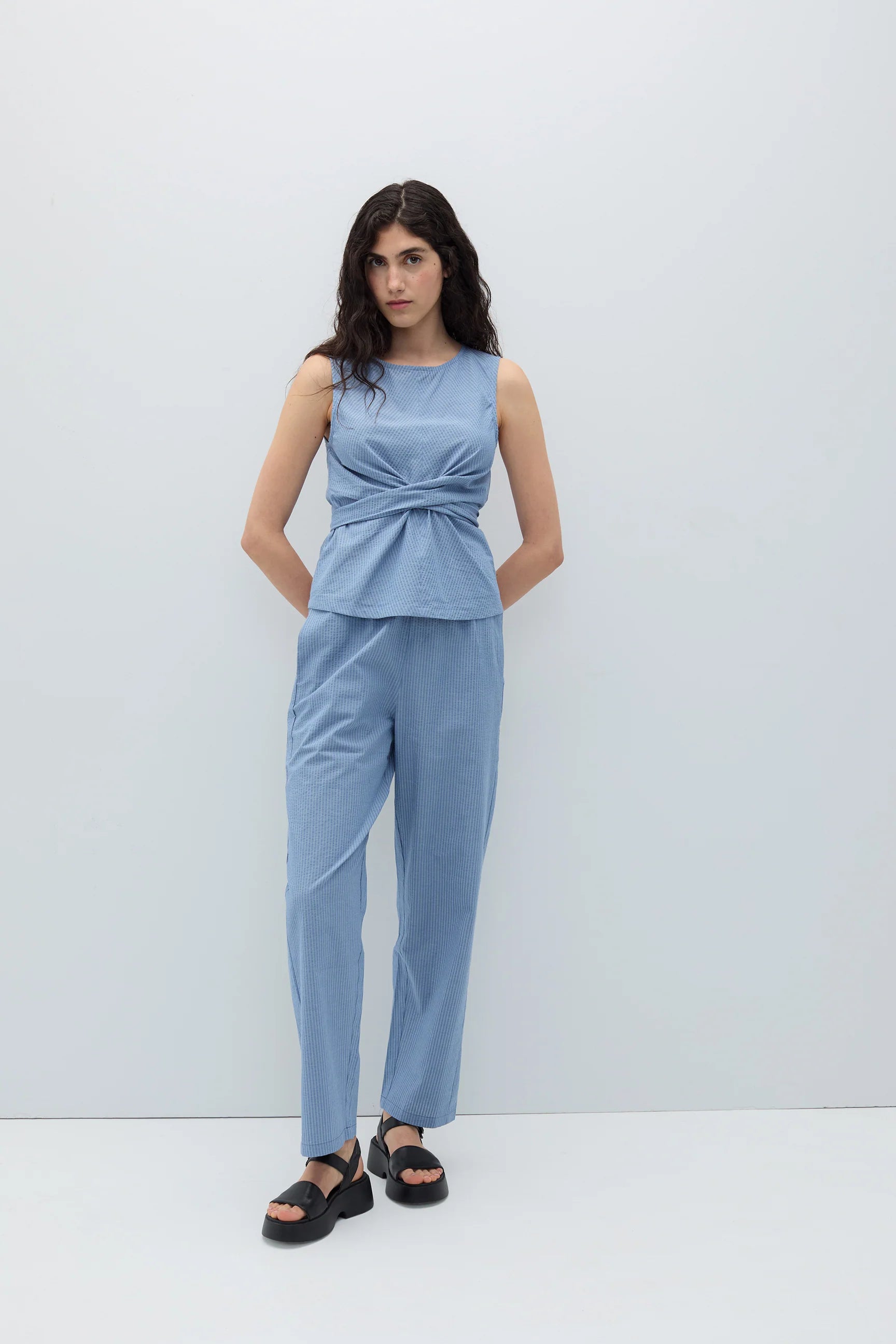Kampa pants blue stripes