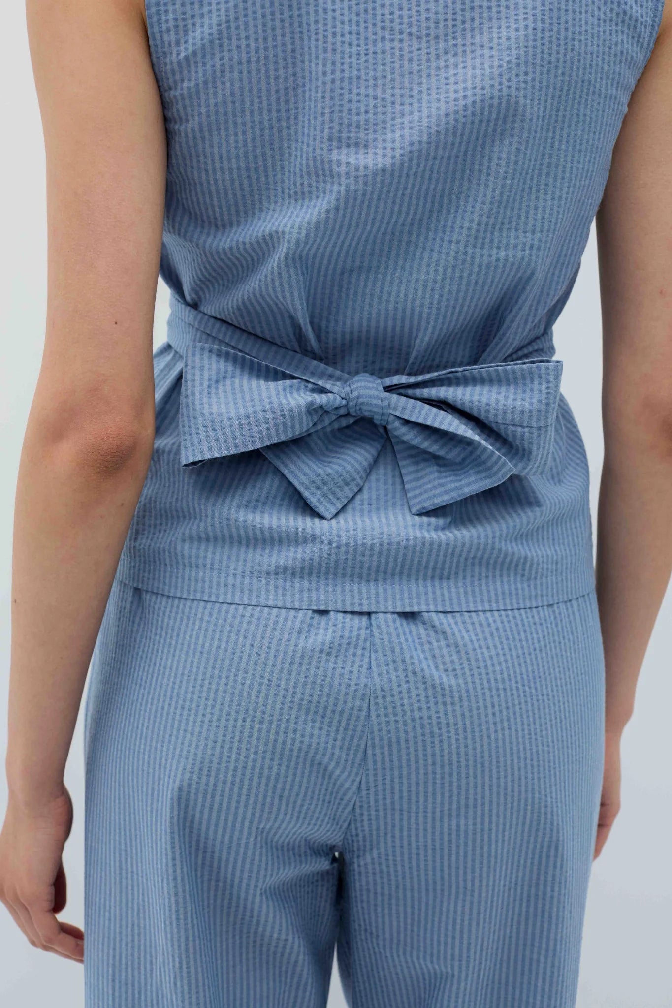 Holan top blue stripes