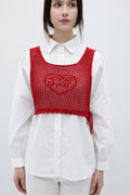 Inger bib vest red