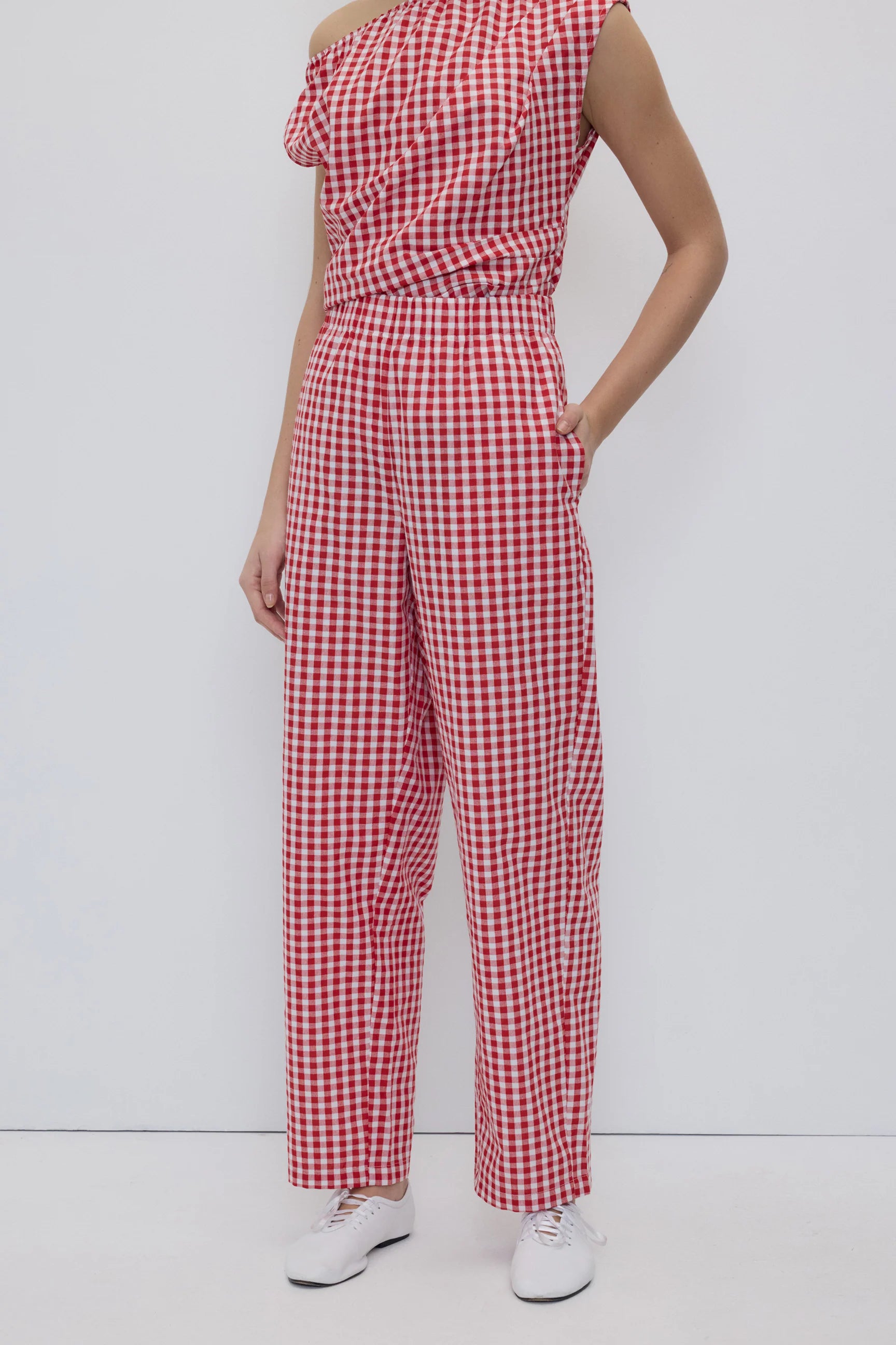 Cep pants red gingham