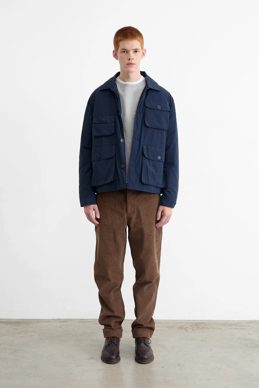 Lab jacket nylon navy
