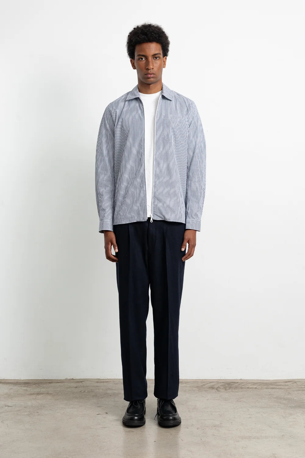 Tyne zip shirt navy