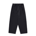 Two tuck wide denim pants deep indigo