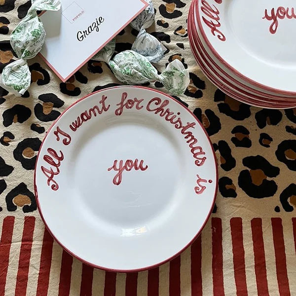 Assiette All I Want for Christmas