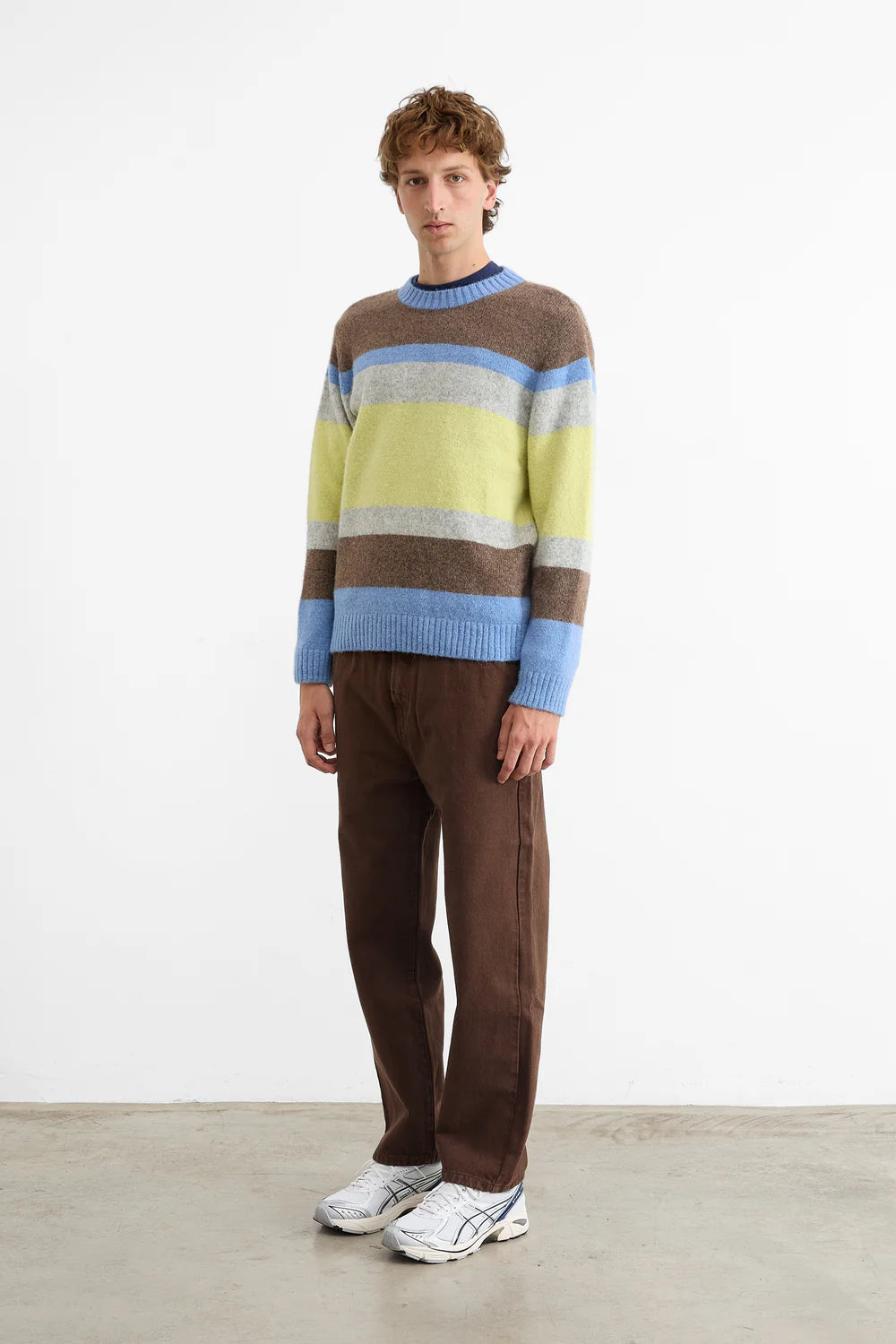 Striped glasgow sweater yellow