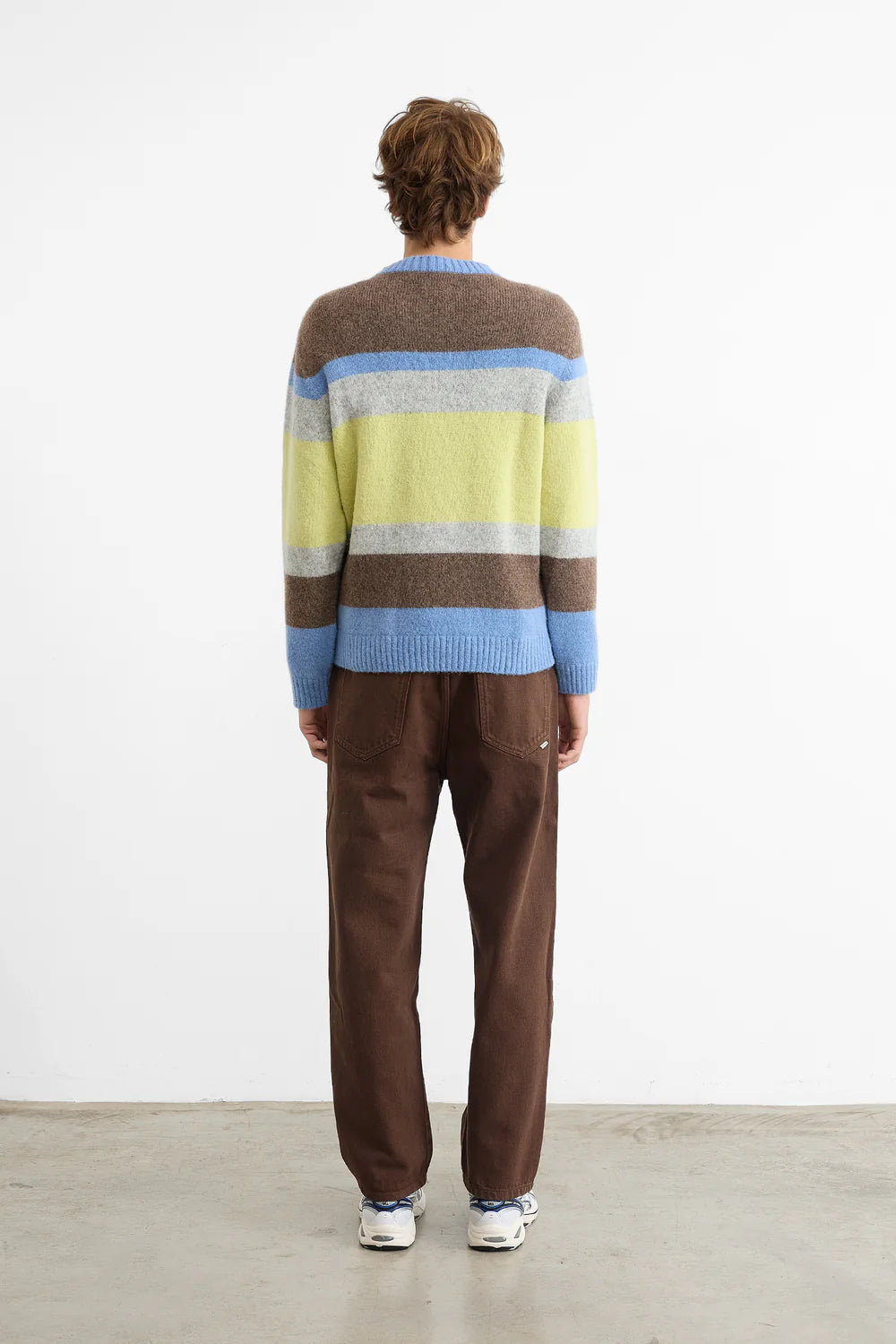Striped glasgow sweater yellow