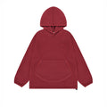 Sunrise fleece button hoodie tomato