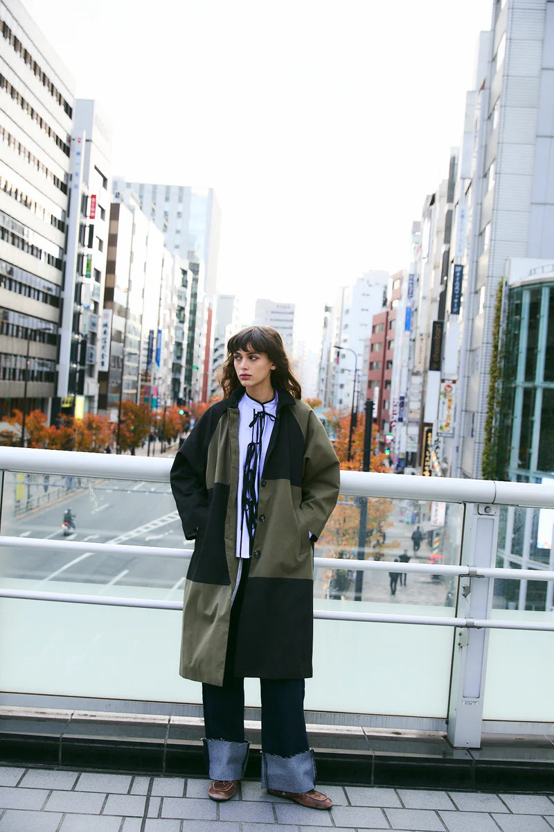 Damero gabardine khaki