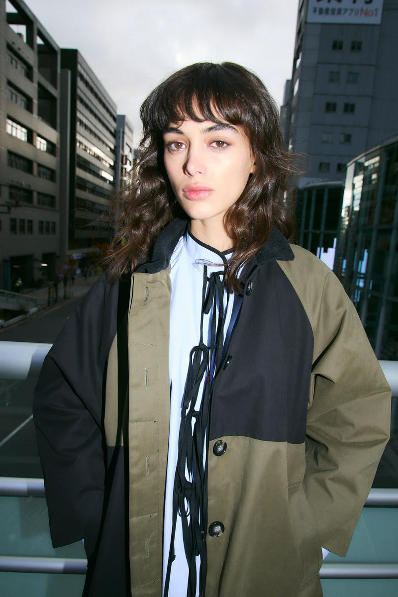 Damero gabardine khaki