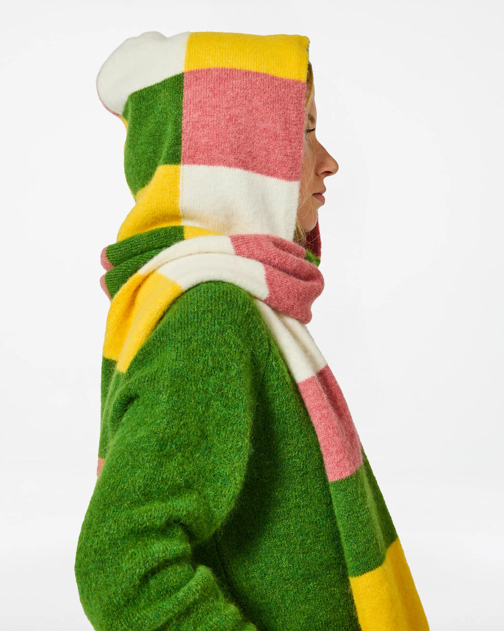 Baby hood multi green