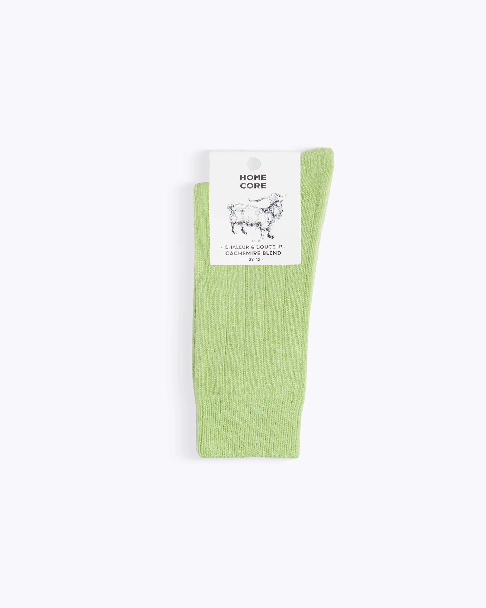 Cashemere socks pastel light green