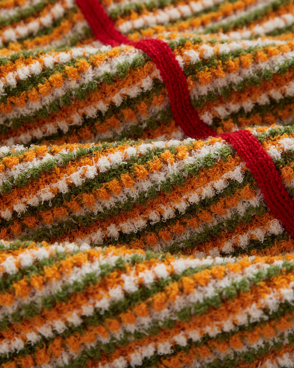 Cardigan cleo spuma orange stripes