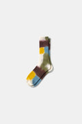 Color drop socks tan