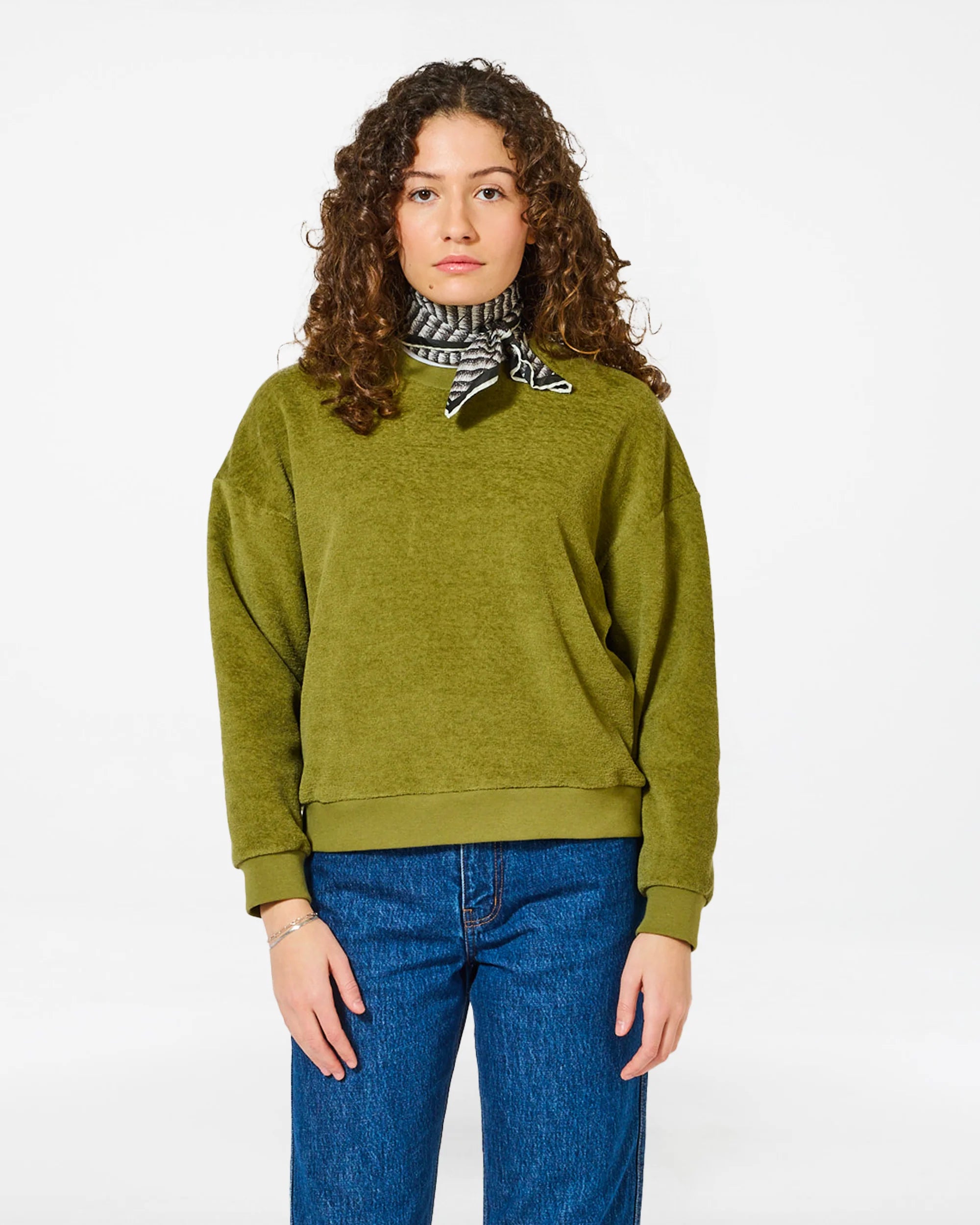 Sweatshirt kallos sponge rosemary green