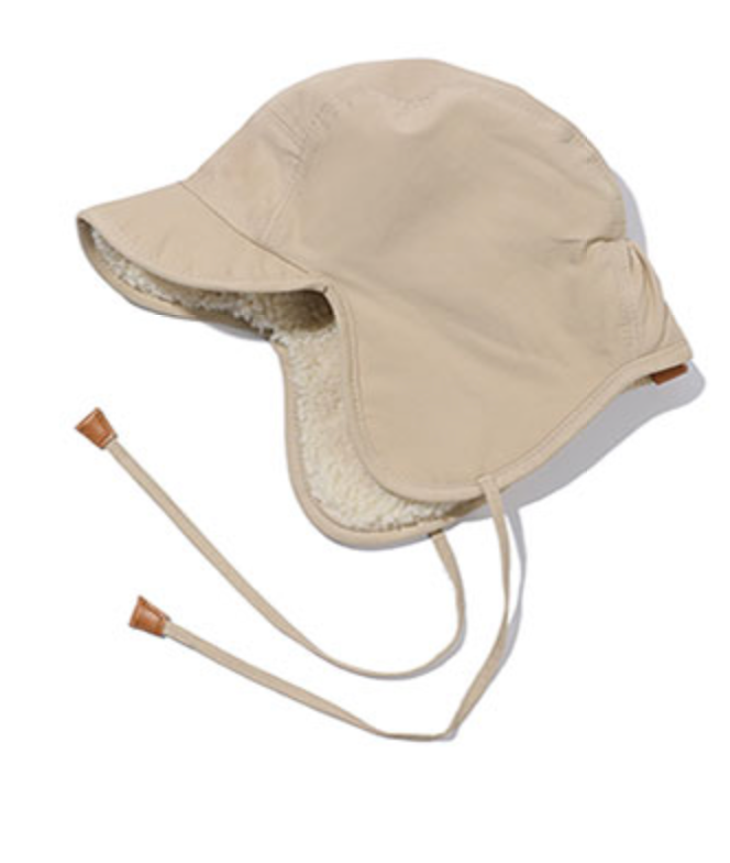 Reversible trooper hat beige