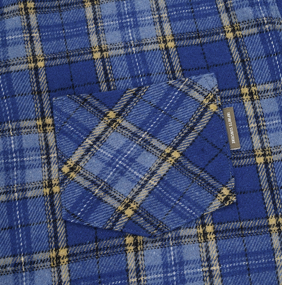 Country check shirt blue
