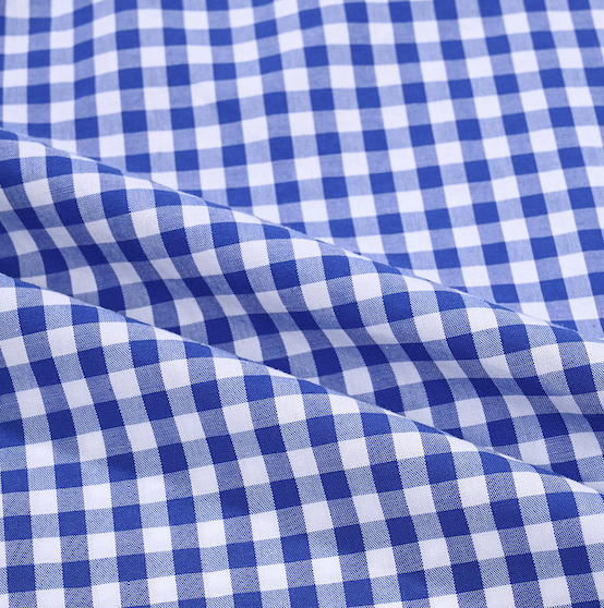 Gingham check shirt navy