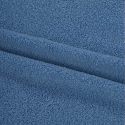 Fleece button anorak sky blue