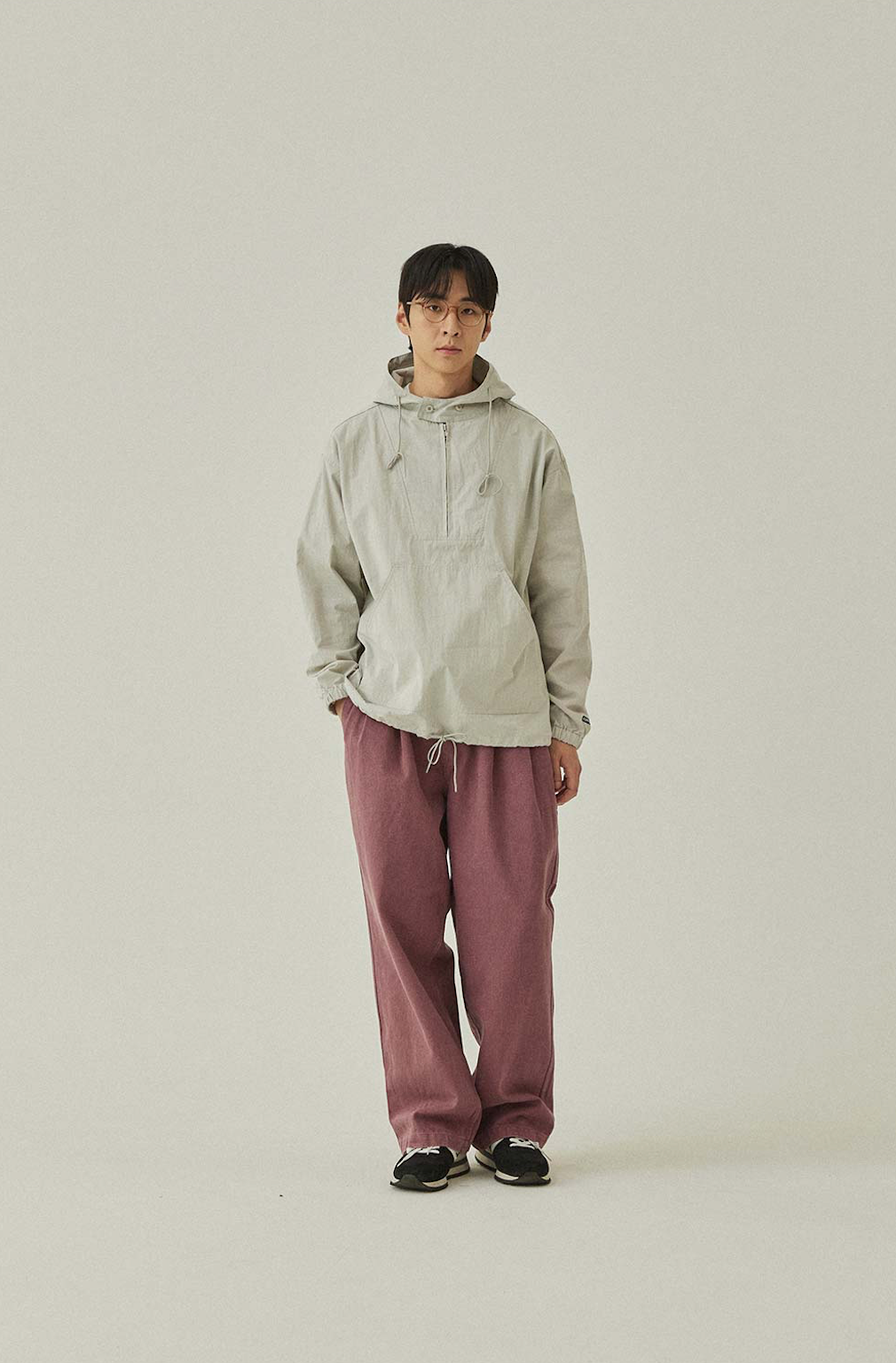 Two tuck wide kation pants purple