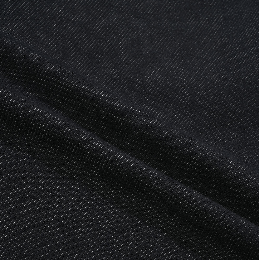 Two tuck wide denim pants deep indigo