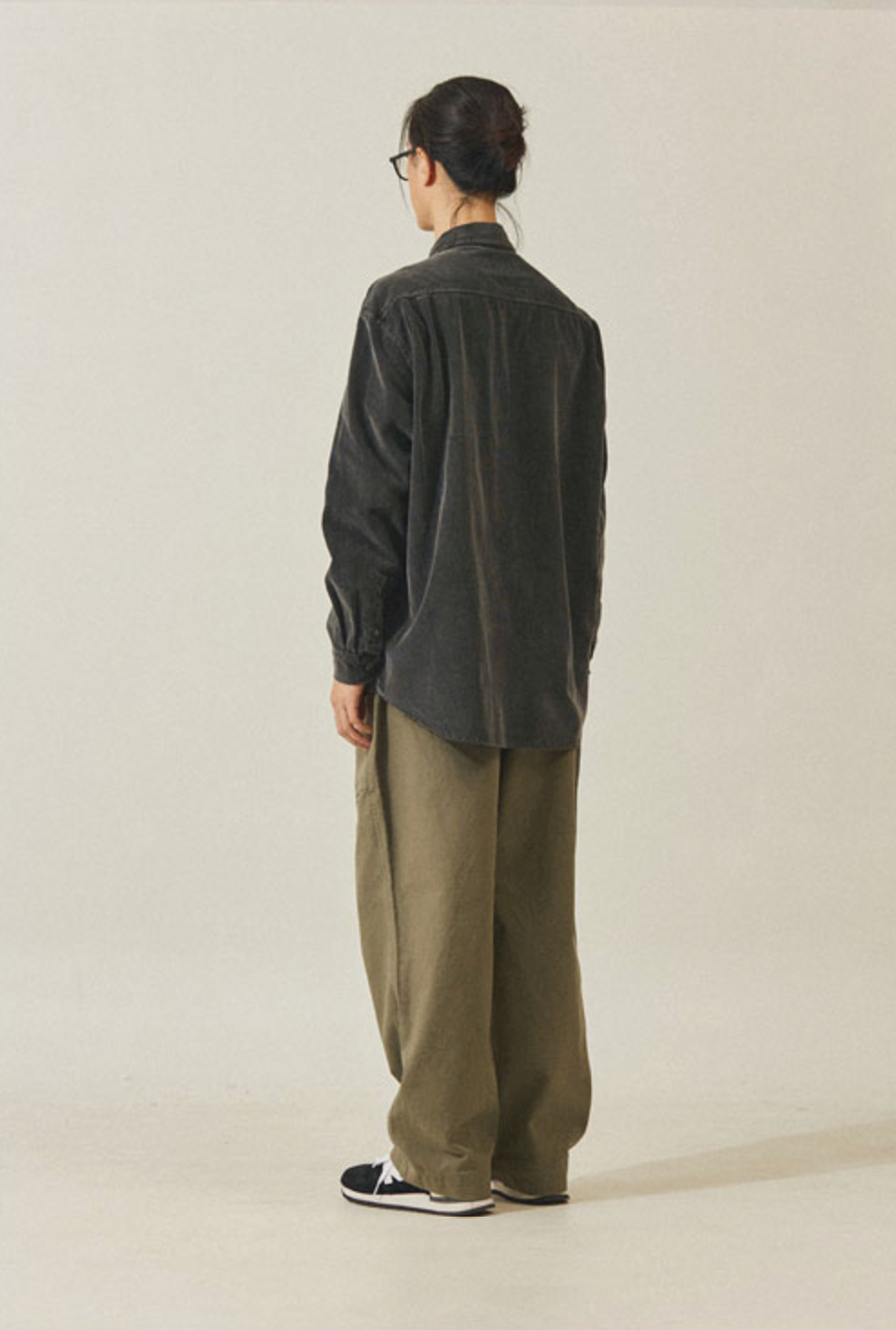 Pigment corduroy shirt dark grey
