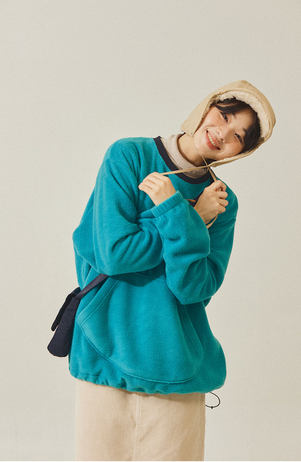 Reversible trooper hat beige