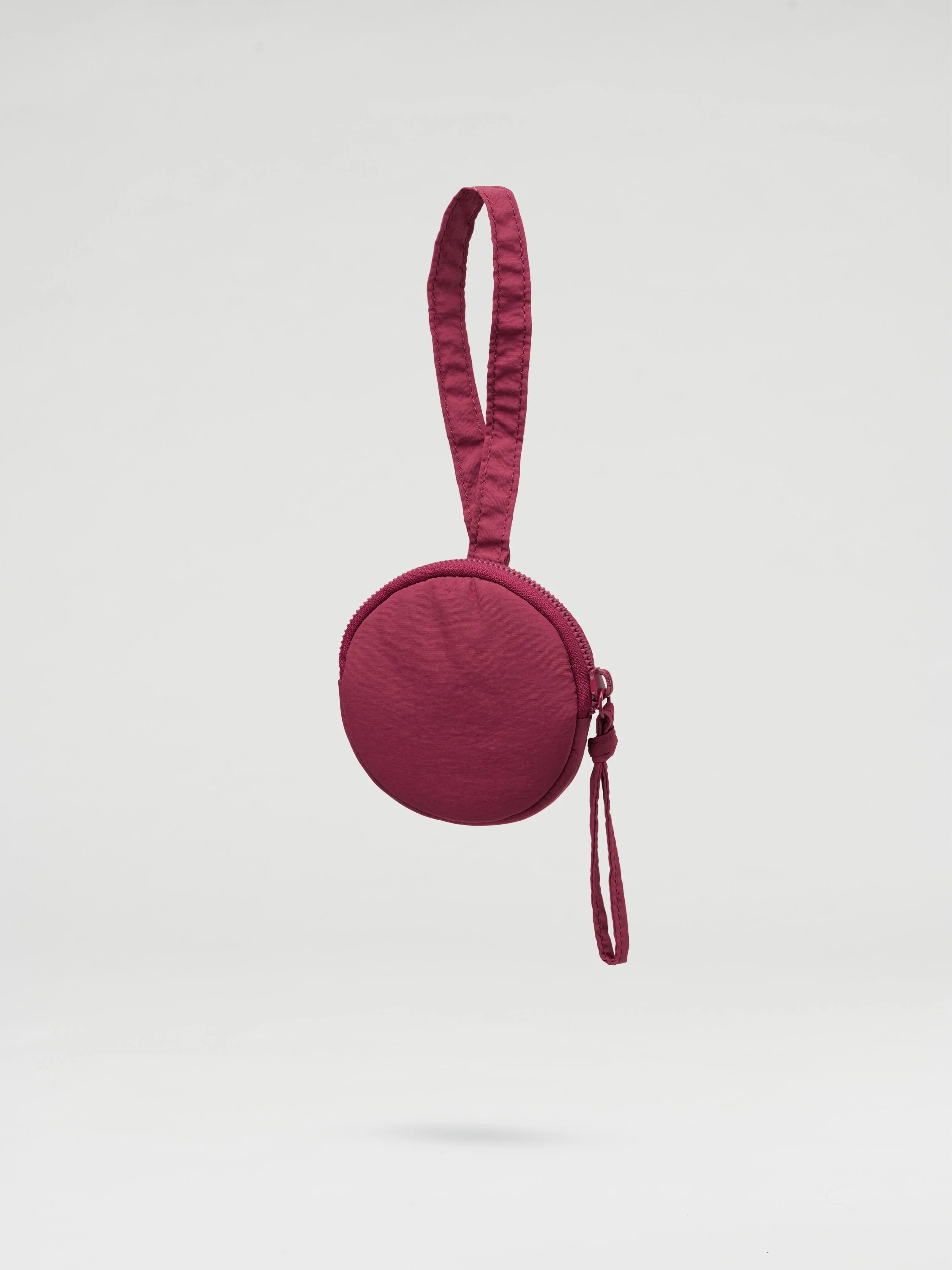 Circular min purse cherry red