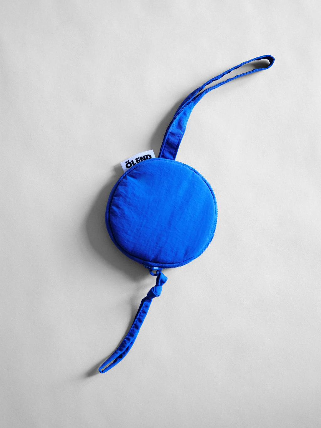 Circular min purse cobalt blue