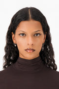 Daria crystal earrings palladium