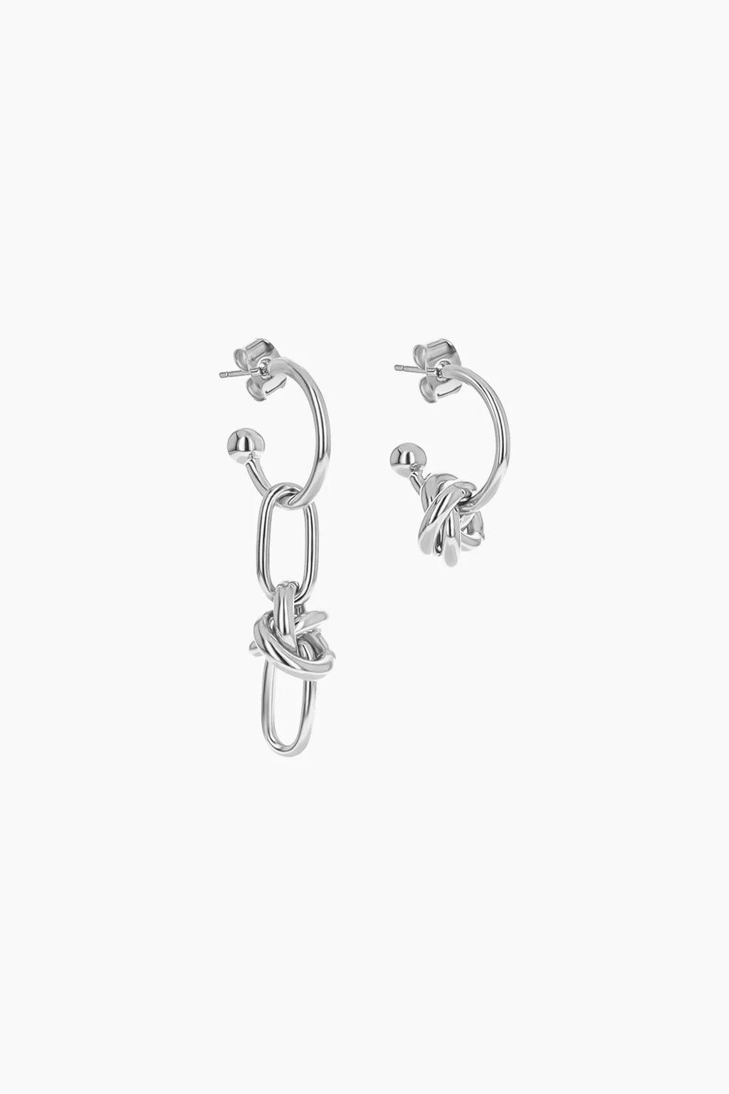 Daria crystal earrings palladium