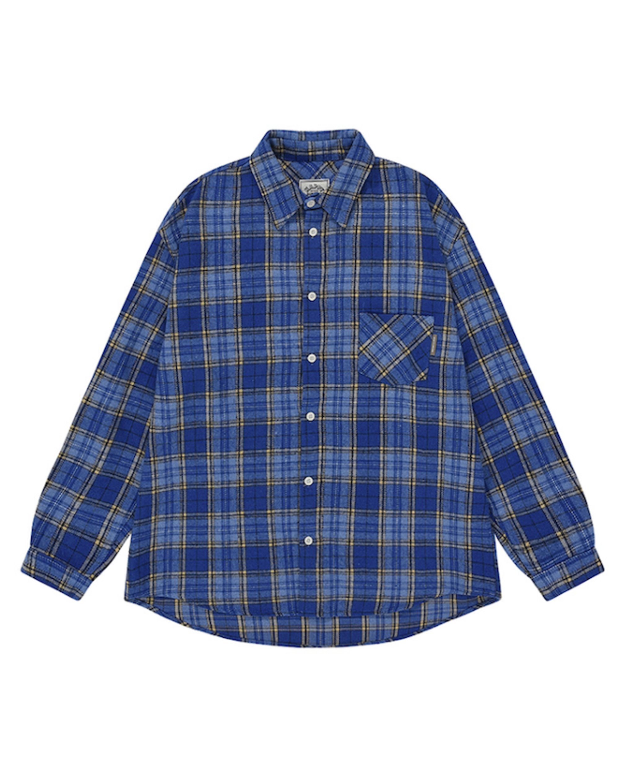 Country check shirt blue