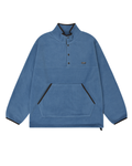 Fleece button anorak sky blue