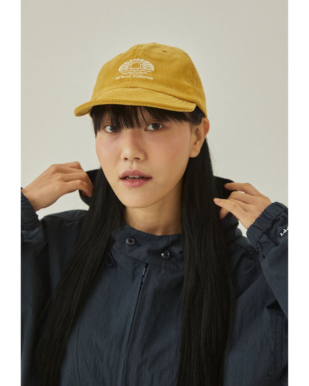 Corduroy sunshine cap mustard