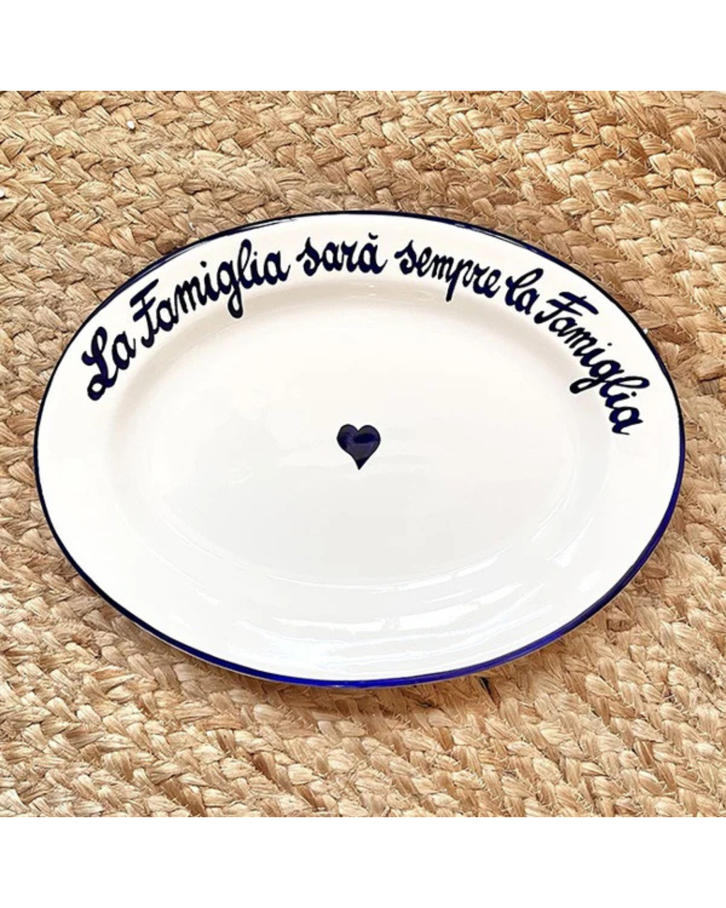 Plat Ovale La Famiglia Sara Sempre La Famiglia