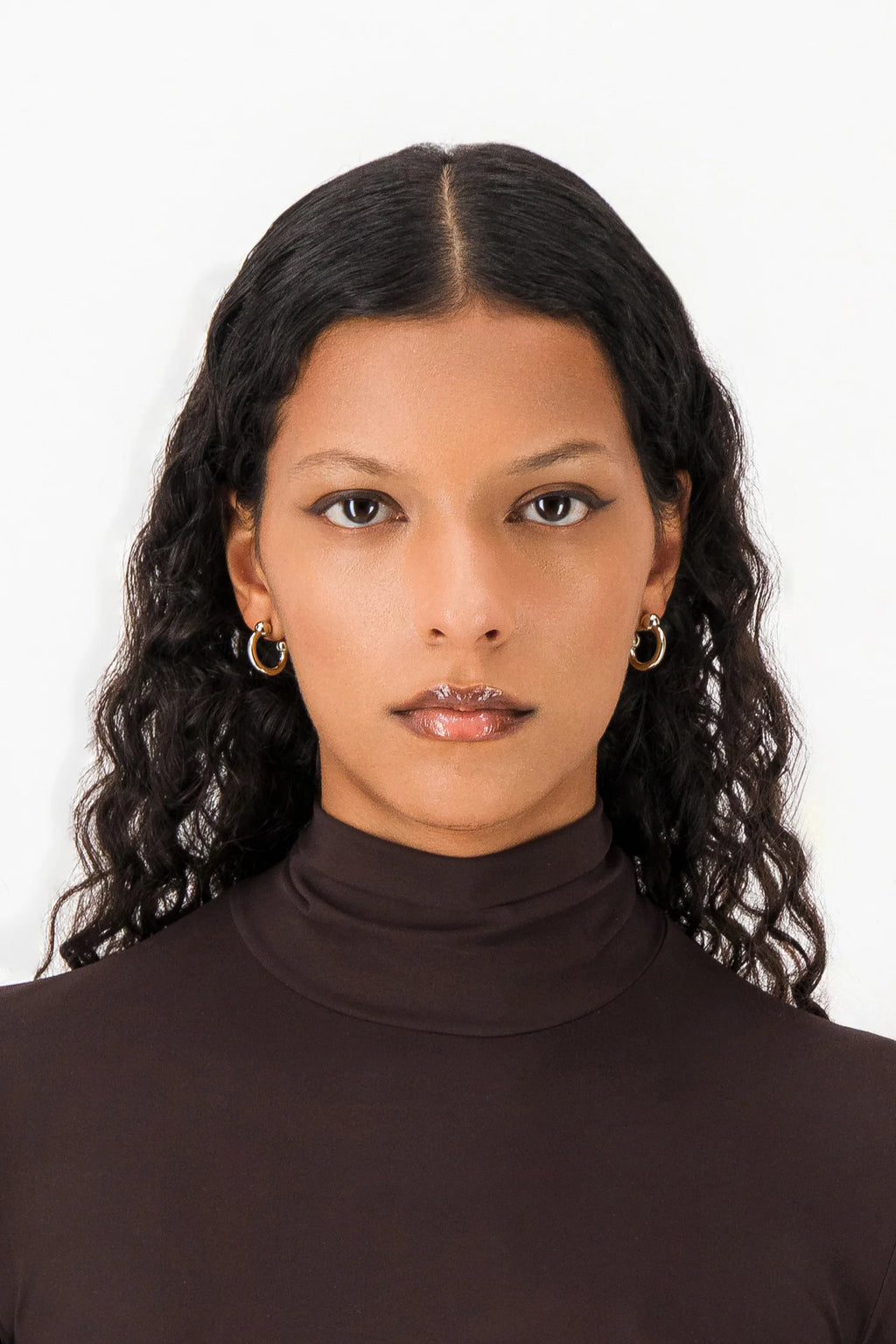 Devon small silver earrings