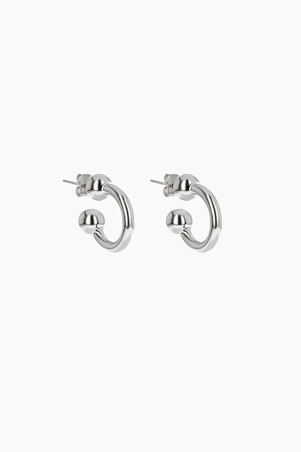 Devon small silver earrings