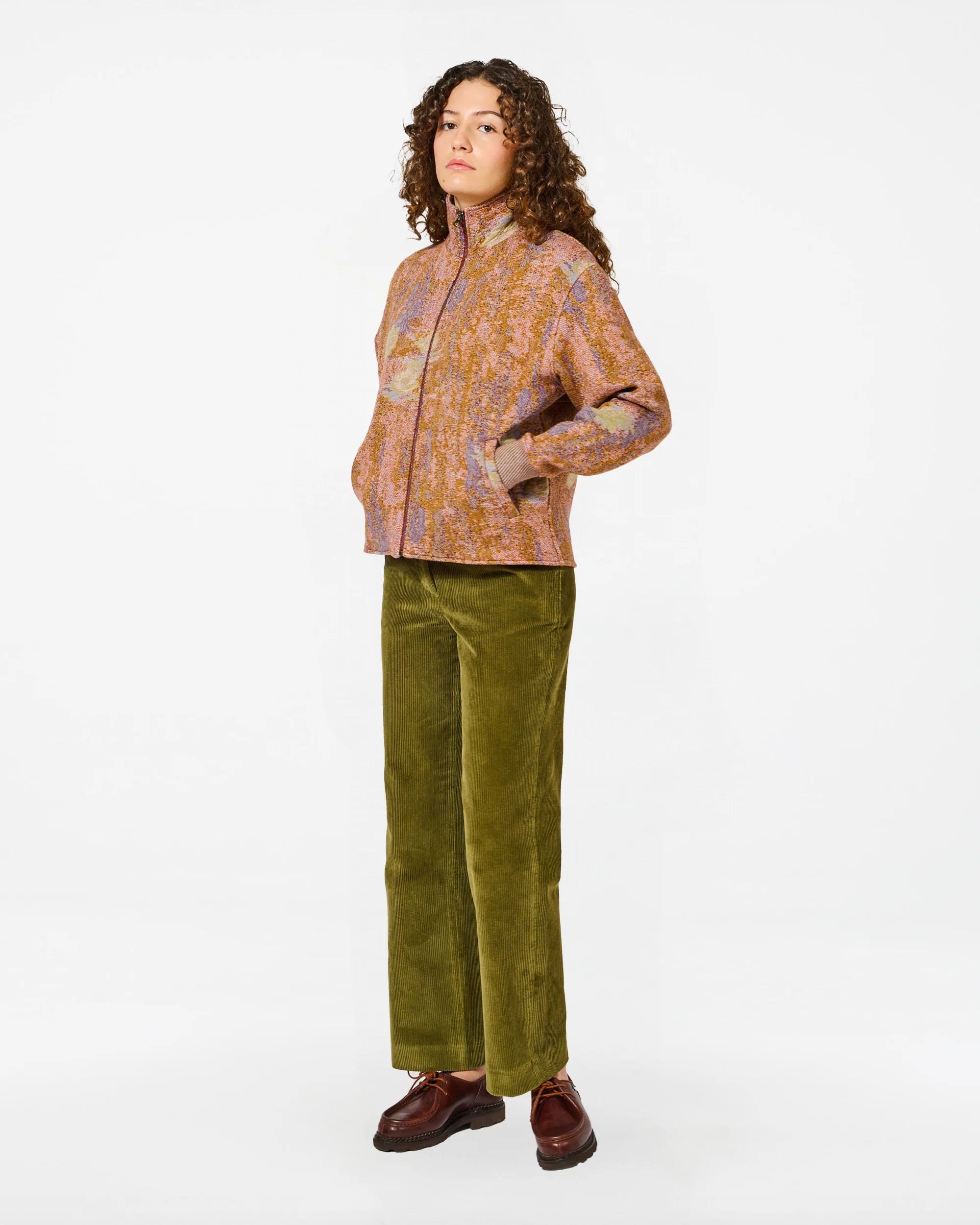 Veste ema nympheas multi khaki