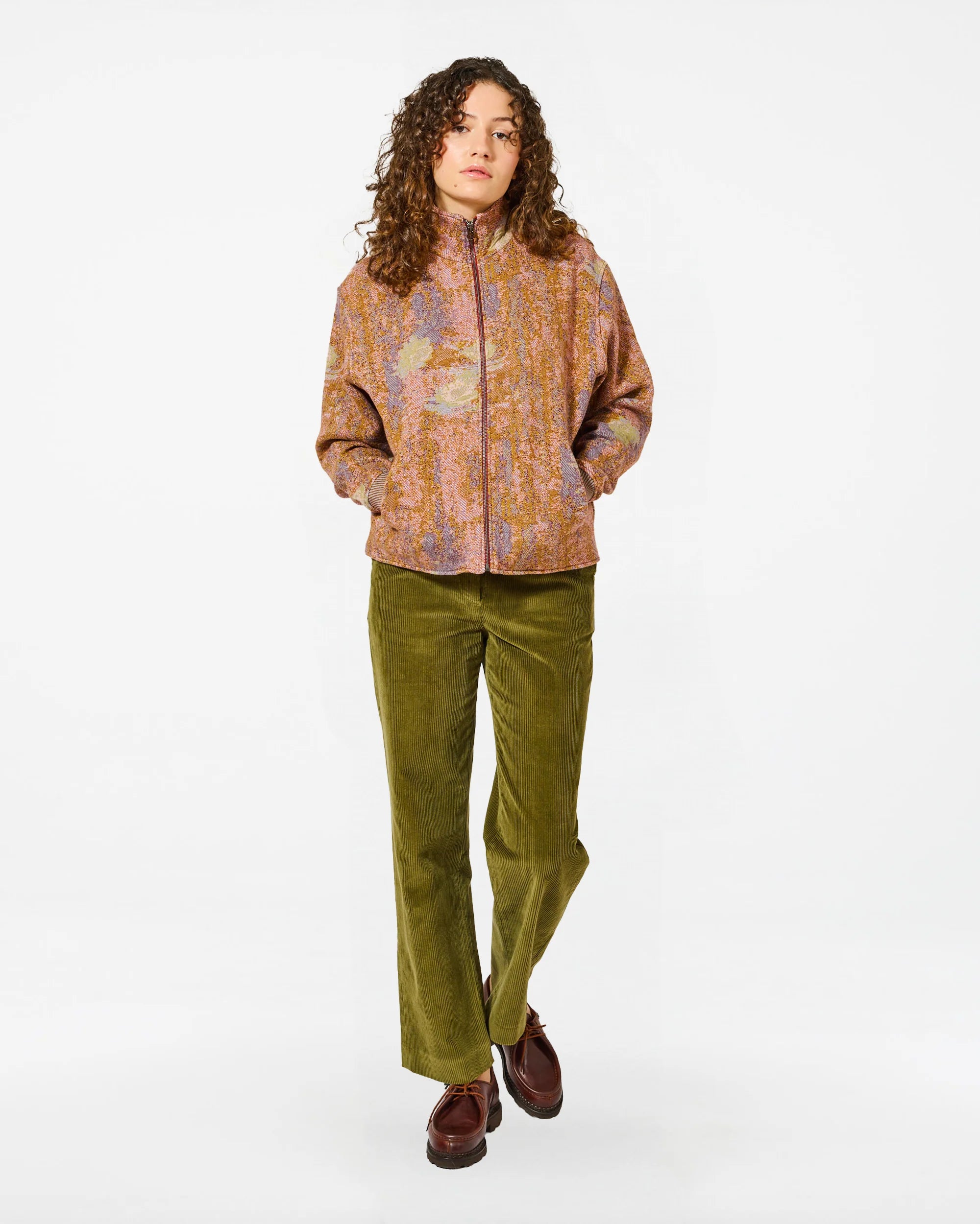 Veste ema nympheas multi khaki