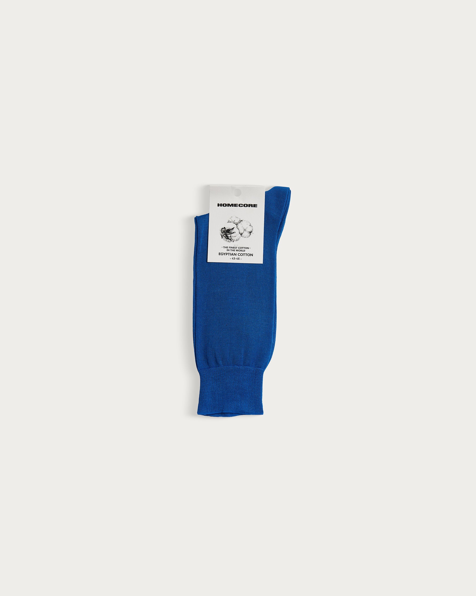 Fine cotton socks cobalt blue
