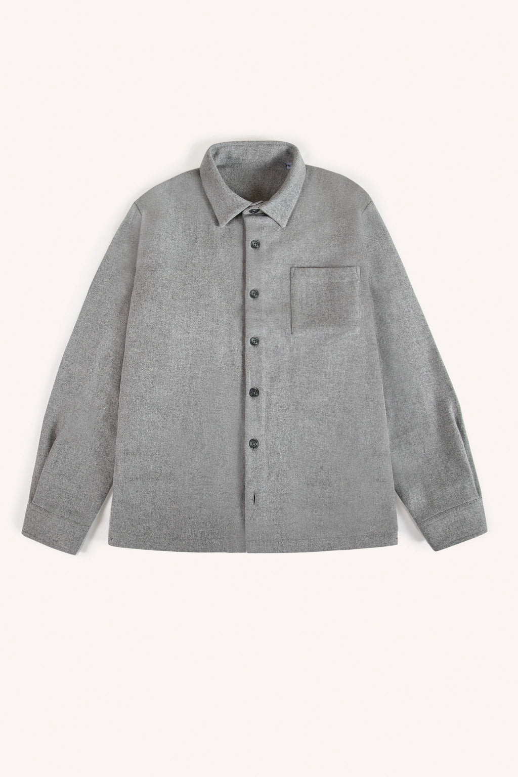 Surchemise en laine epure gris