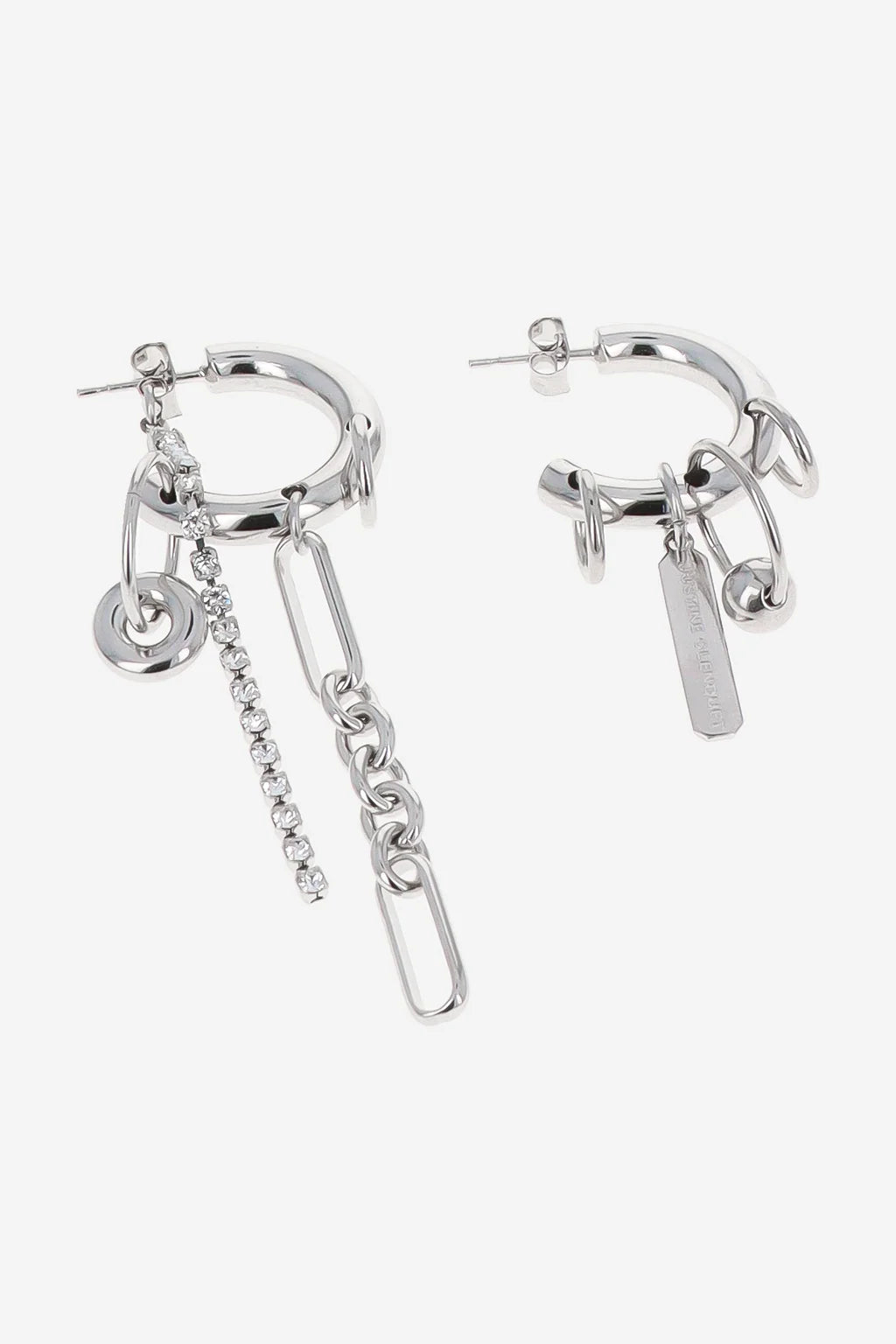 Iris crystal earrings palladium