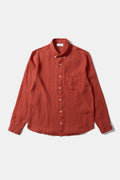 Linen shirt brick