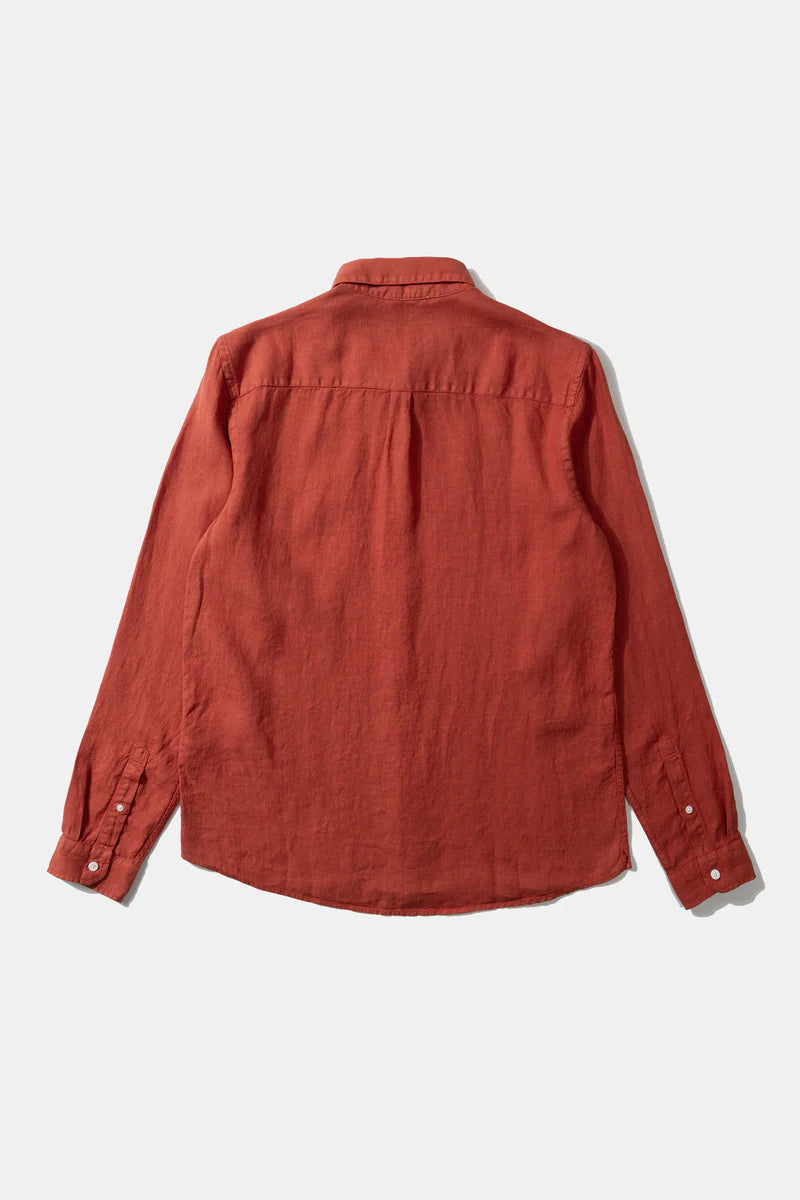Linen shirt brick